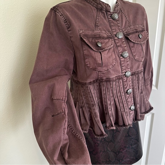 Free People Mauve Jean Jacket - Picture 3 of 6